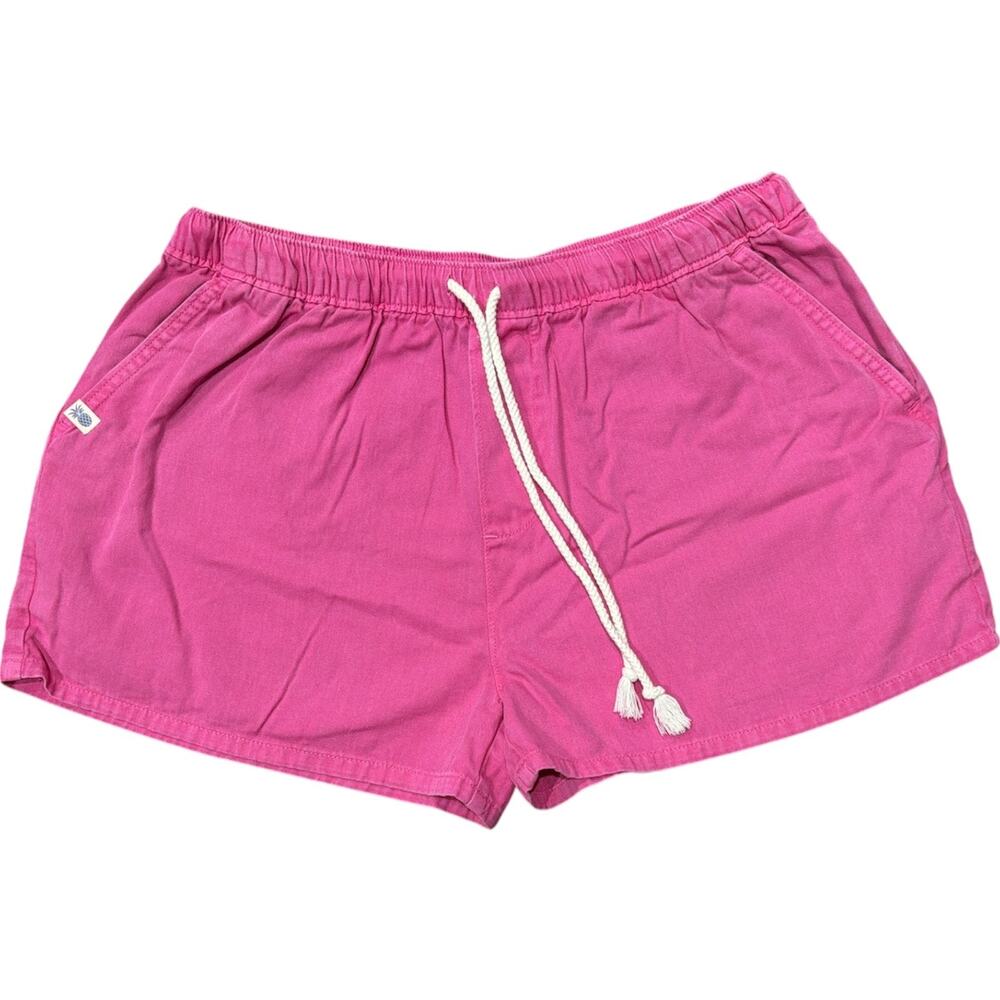 Simply Southern Drawstring Pink Shorts Elastic Waist Pockets Size M Barbiecore